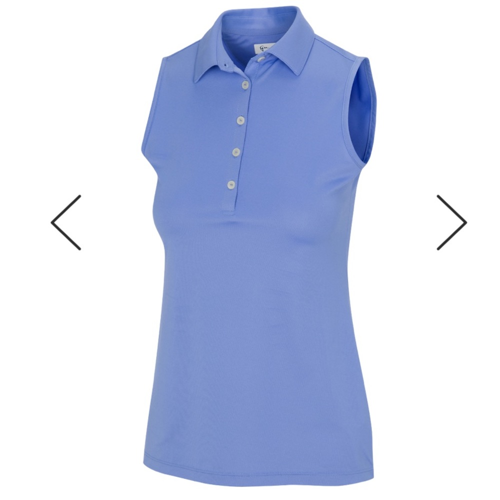 Greg Norman Sleeveless Polo Purple Size Medium